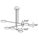 Candelabre, Lustre - Lustra LED design tehnic Fad negru