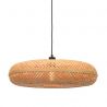 Lustra suspendata eco din bambus Palawan natur, 60x15cm