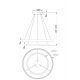 Pendule, Lustre suspendate - Lustra suspendata LED design tehnic Rim alama