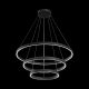 Pendule, Lustre suspendate - Lustra suspendata LED design tehnic Rim negru