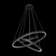 Pendule, Lustre suspendate - Lustra suspendata LED design tehnic Rim negru