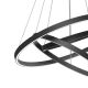 Pendule, Lustre suspendate - Lustra suspendata LED design tehnic Rim negru