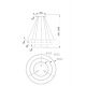 Pendule, Lustre suspendate - Lustra suspendata LED design tehnic Rim negru