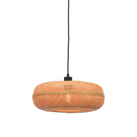 Pendule, Lustre suspendate - Lustra suspendata eco din bambus Palawan natur, 40x15cm