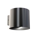 Aplica de perete design tehnic Rond negru