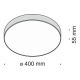 Plafoniere - Plafoniera LED design tehnic ZON negru