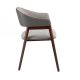 Scaune - Scaun cu brate tapitat design italian Nogal