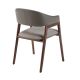 Scaune - Scaun cu brate tapitat design italian Nogal