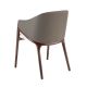 Scaune - Scaun cu brate tapitat design italian Nogal