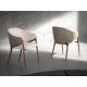 Scaune - Scaun cu brate tapitat design italian Nogal