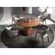 Scaune - Scaun cu brate tapitat design italian Nogal