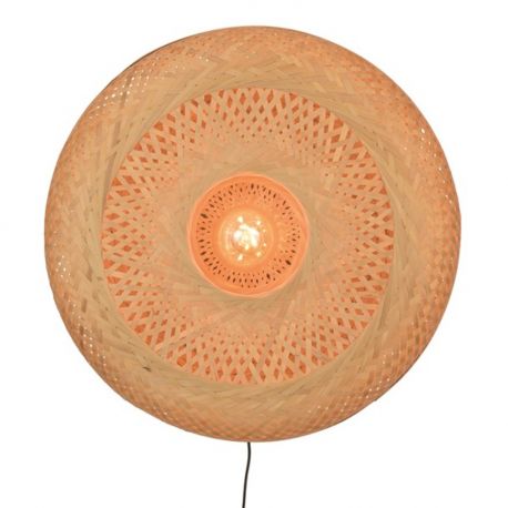 Aplice, corpuri de iluminat pentru pereti - Aplica eco din bambus Palawan natur, 60x15cm