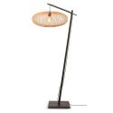 Lampadar eco din bambus Cango negru/ natur, 60x25cm