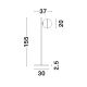 Lampadare - Lampadar, Lampa de podea design modern CANTONA
