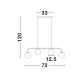 Candelabre, Lustre - Lustra suspendata moderna cu 4 surse de lumina LED JOLINE