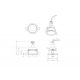 Spoturi tavan fals - Spot incastrabil design modern Share alb