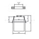 Spoturi tavan fals - Spot incastrabil design modern Reif alb/auriu