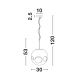 Pendule, Lustre suspendate - Lustra, Pendul design modern MAYAN, cupru