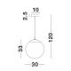 Pendule, Lustre suspendate - Lustra, Pendul design modern LAZIONE 30cm