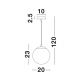 Pendule, Lustre suspendate - Lustra, Pendul design modern LAZIONE 20cm