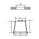 Spoturi tavan fals - Spot incastrabil design modern Reif negru/auriu