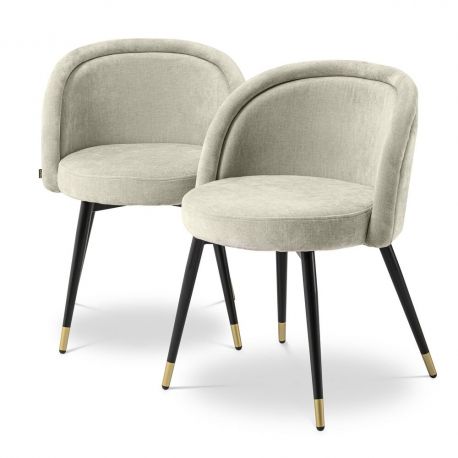 Seturi scaune, HoReCa - Set de 2 scaune design LUX Chloe, clarck sand