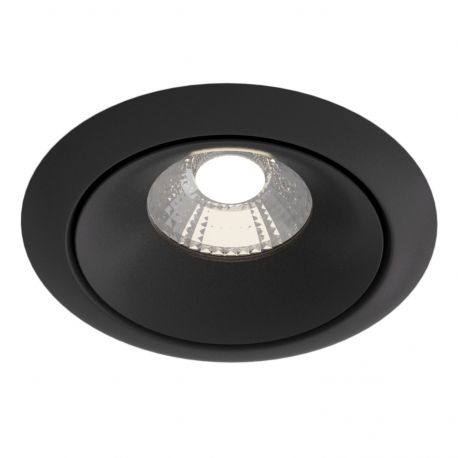 Spoturi tavan fals - Spot incastrabil LED design modern Yin negru