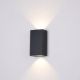 Aplice - Aplica LED pentru iluminat exterior design modern Times Square IP54 negru