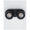 Aplica cu 2 spoturi LED directionabile Gon negru