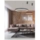 Pendule, Lustre suspendate - Lustra LED dimabila, design modern PRESTON, 40cm negru