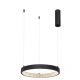 Lustra LED dimabila, design modern PRESTON, 40cm negru