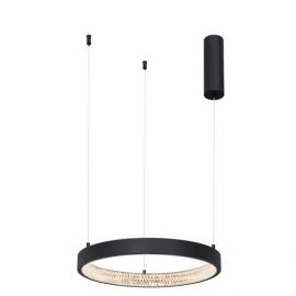 Lustra LED dimabila, design modern PRESTON, 40cm negru