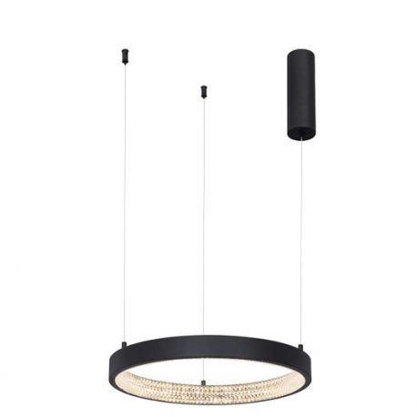 Pendule, Lustre suspendate - Lustra LED dimabila, design modern PRESTON, 40cm negru