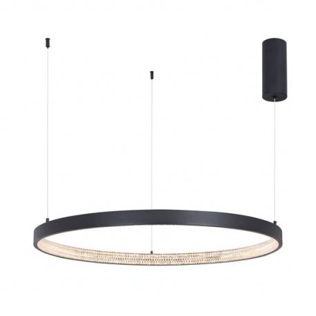 Pendule, Lustre suspendate - Lustra LED dimabila, design modern PRESTON, 80cm negru