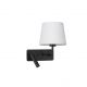 Aplice, corpuri de iluminat pentru pereti - Aplica cu reader LED design modern SAVONA