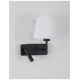 Aplice, corpuri de iluminat pentru pereti - Aplica cu reader LED design modern SAVONA