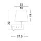 Aplice, corpuri de iluminat pentru pereti - Aplica cu reader LED design modern SAVONA