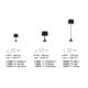 Veioze - Veioza LONDON TL1 SMALL NERO
