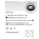 Spoturi tavan fals - Spot LED incastrabil pentru tavan / plafon NAIS alb