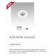 Spoturi tavan fals - Spot LED incastrabil pentru tavan / plafon NAIS alb