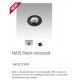 Spoturi tavan fals - Spot LED incastrabil pentru tavan / plafon NAIS negru
