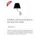 Aplice, corpuri de iluminat pentru pereti - Aplica cu reader LED pe stanga design elegant ETERNA crom/negru