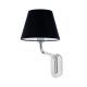 Aplice, corpuri de iluminat pentru pereti - Aplica de perete moderna design elegant ETERNA crom/negru