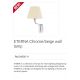 Aplice, corpuri de iluminat pentru pereti - Aplica de perete moderna design elegant ETERNA crom/bej