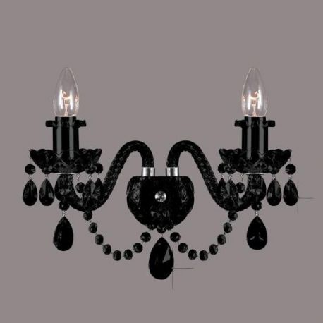 Aplice Cristal Bohemia - Aplica cristal Bohemia N21 009/02/1-A all black