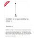 Pendule, Lustre suspendate - Pendul modern design minimalist KOMBO gri 20cm