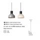 Pendule, Lustre suspendate - Pendul modern design minimalist KOMBO gri 20cm