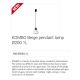 Pendule, Lustre suspendate - Pendul modern design minimalist KOMBO bej 20cm