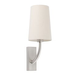 Aplice, corpuri de iluminat pentru pereti - Aplica de perete eleganta design clasic REM nickel/bej