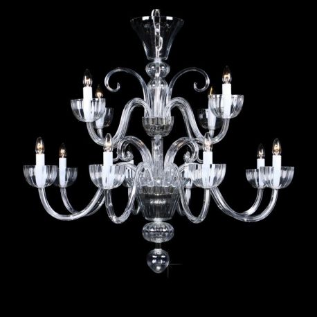 Lustre Cristal Bohemia - Lustra 8 brate eleganta design LUX L11 901/12/0, F 2 floor